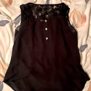 Sleeveless Black Tank